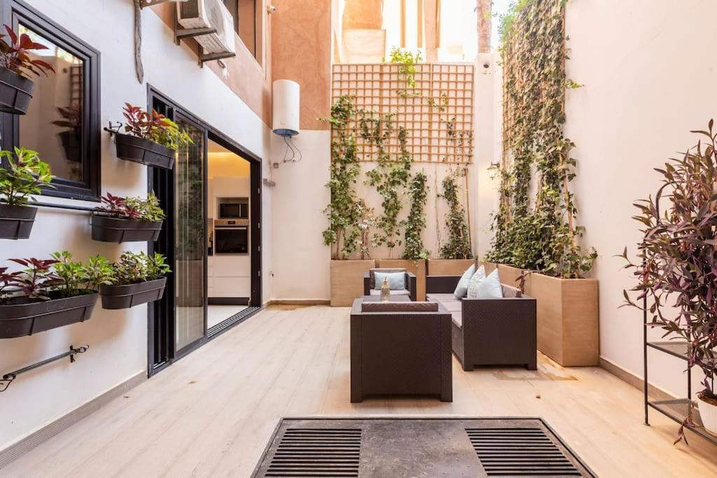 Appartement Loft Duplex Familial 200M2 Neuf - Centre Gueliz à Marrakesh Extérieur photo