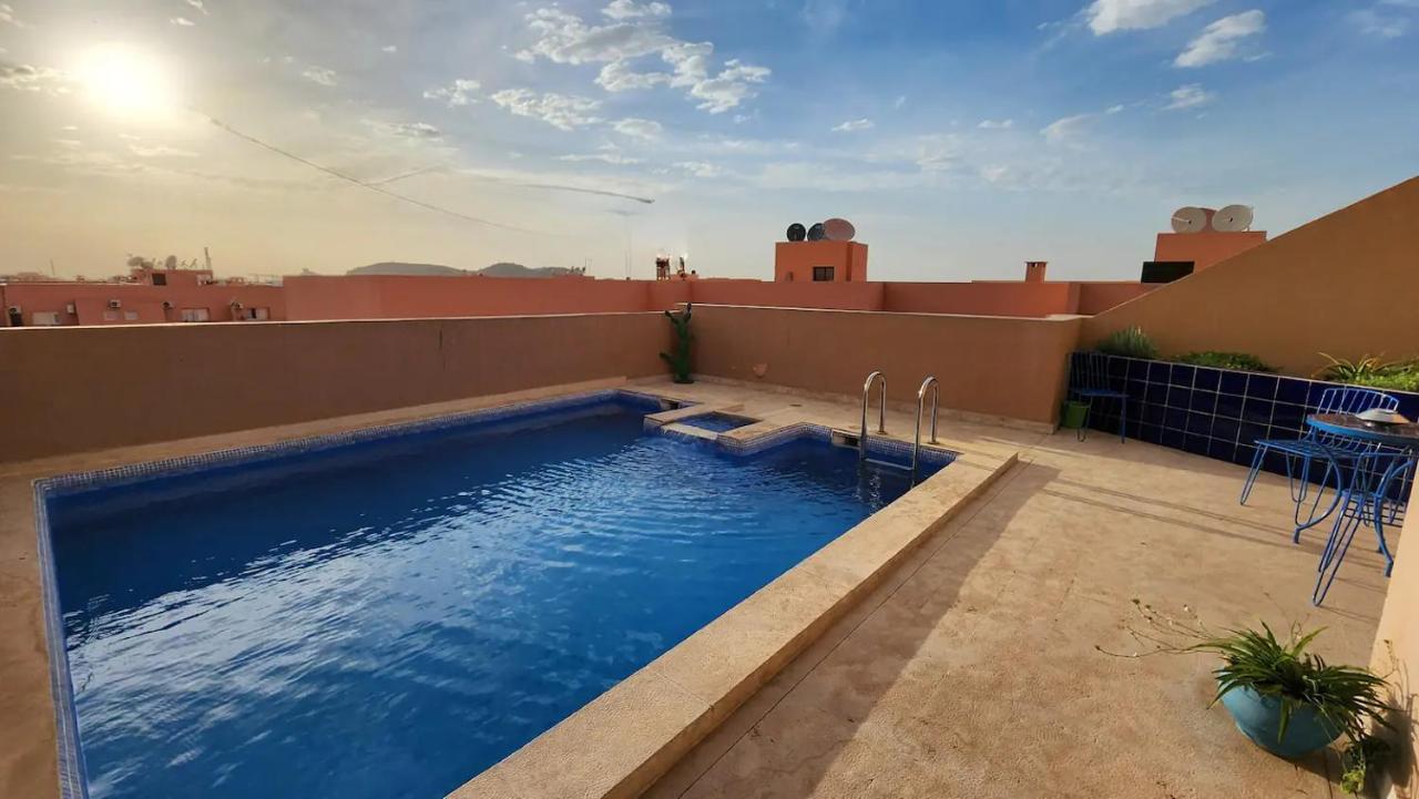 Appartement Loft Duplex Familial 200M2 Neuf - Centre Gueliz à Marrakesh Extérieur photo